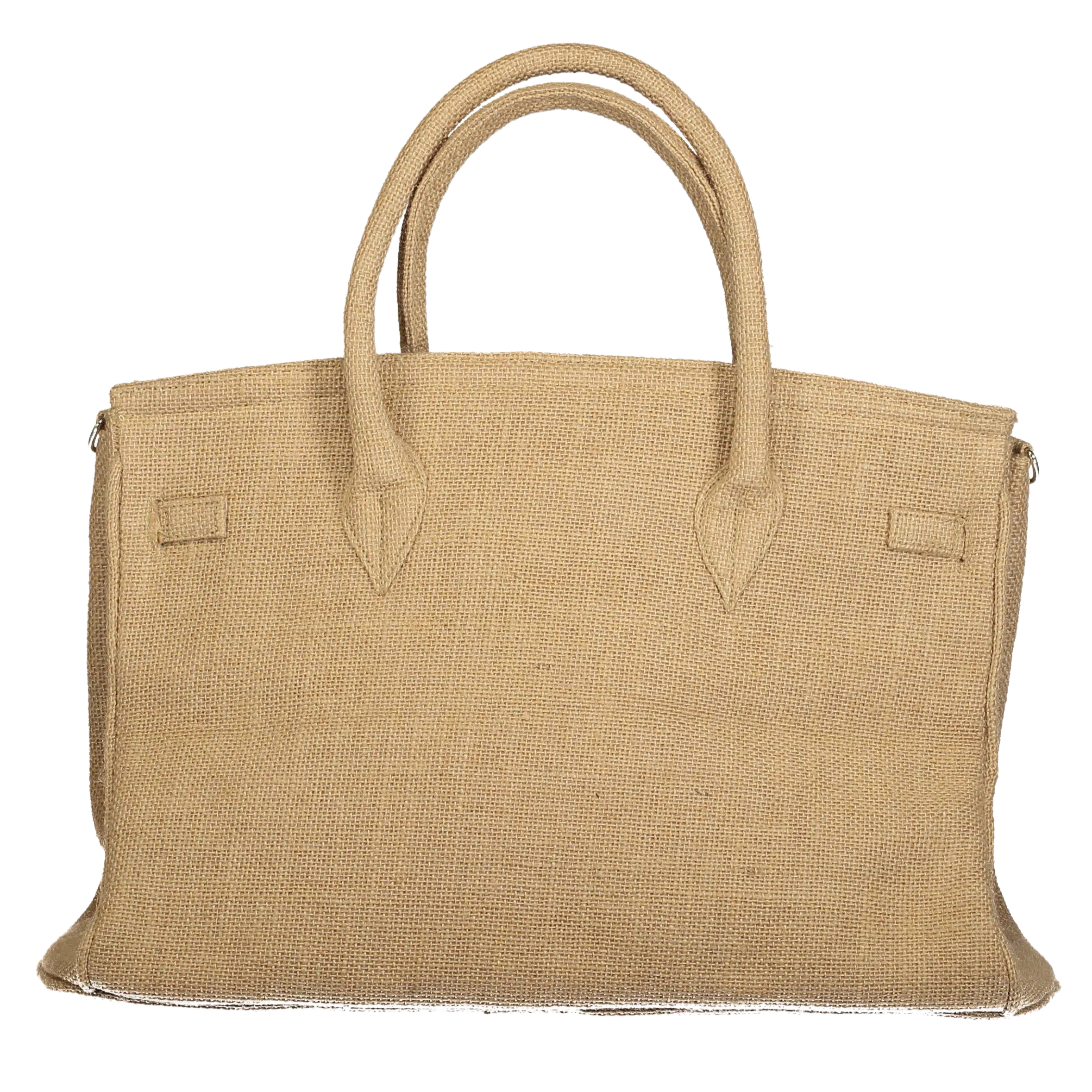 24H Birkin Style Jute with Smiley