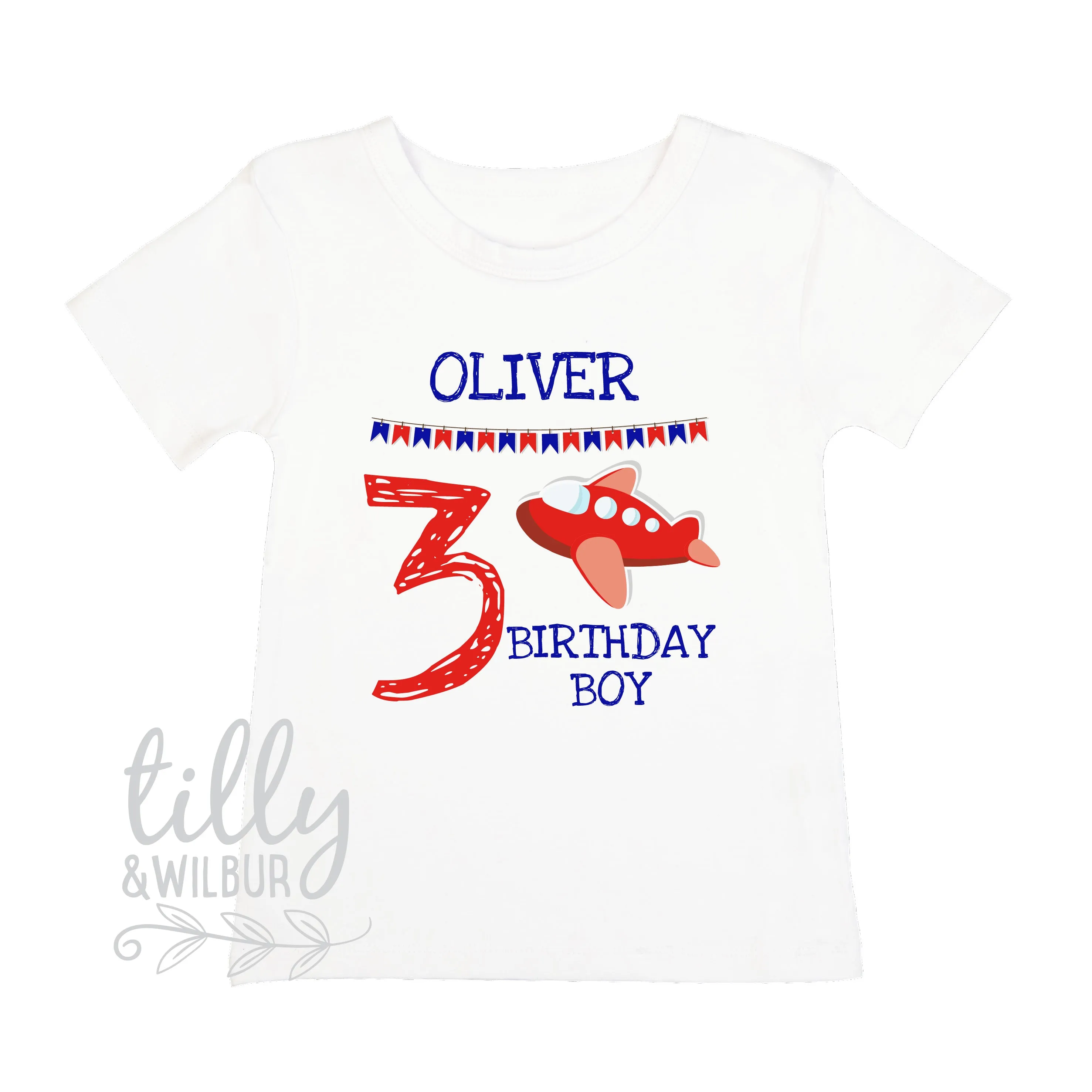 3rd Birthday T-Shirt With Plane