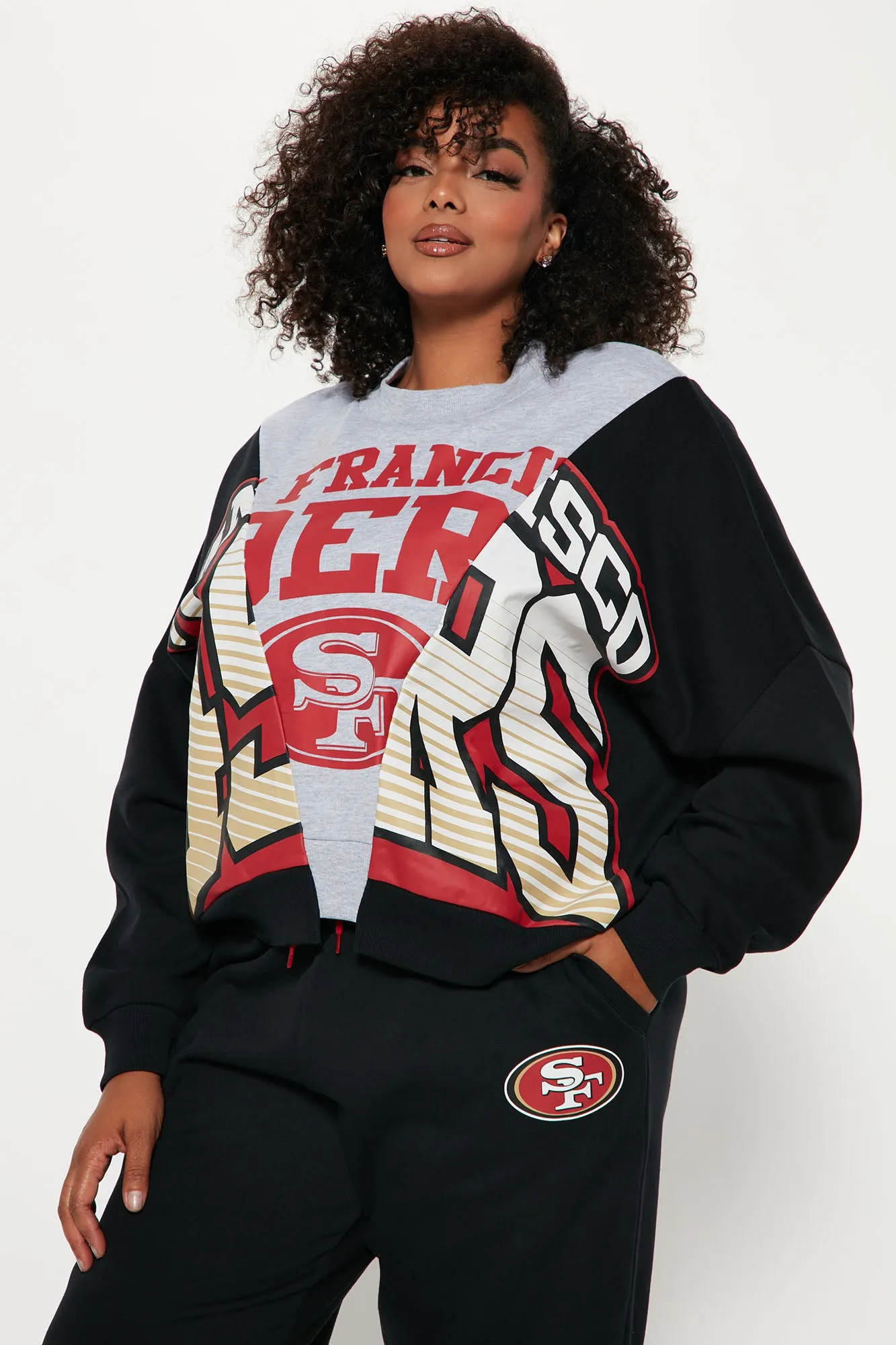 49ers Splice Sweatshirt - Black/Grey