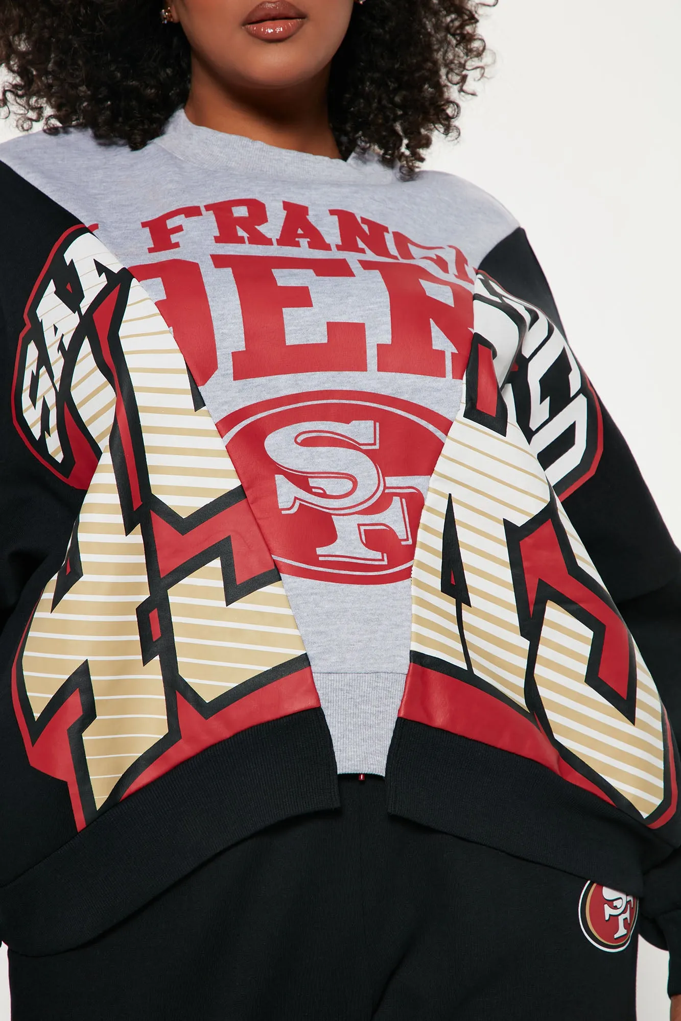 49ers Splice Sweatshirt - Black/Grey