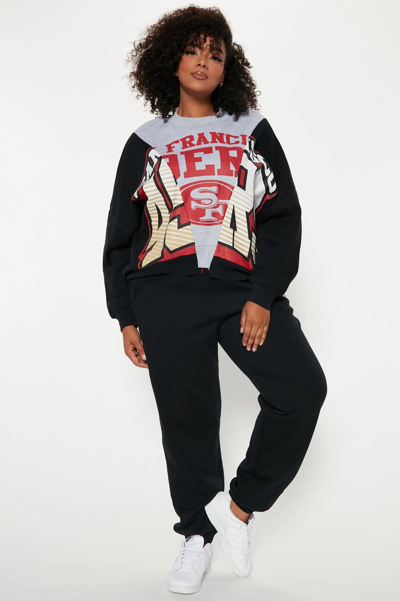 49ers Splice Sweatshirt - Black/Grey