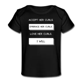 Accept Her Curls Organic Boy T-Shirt