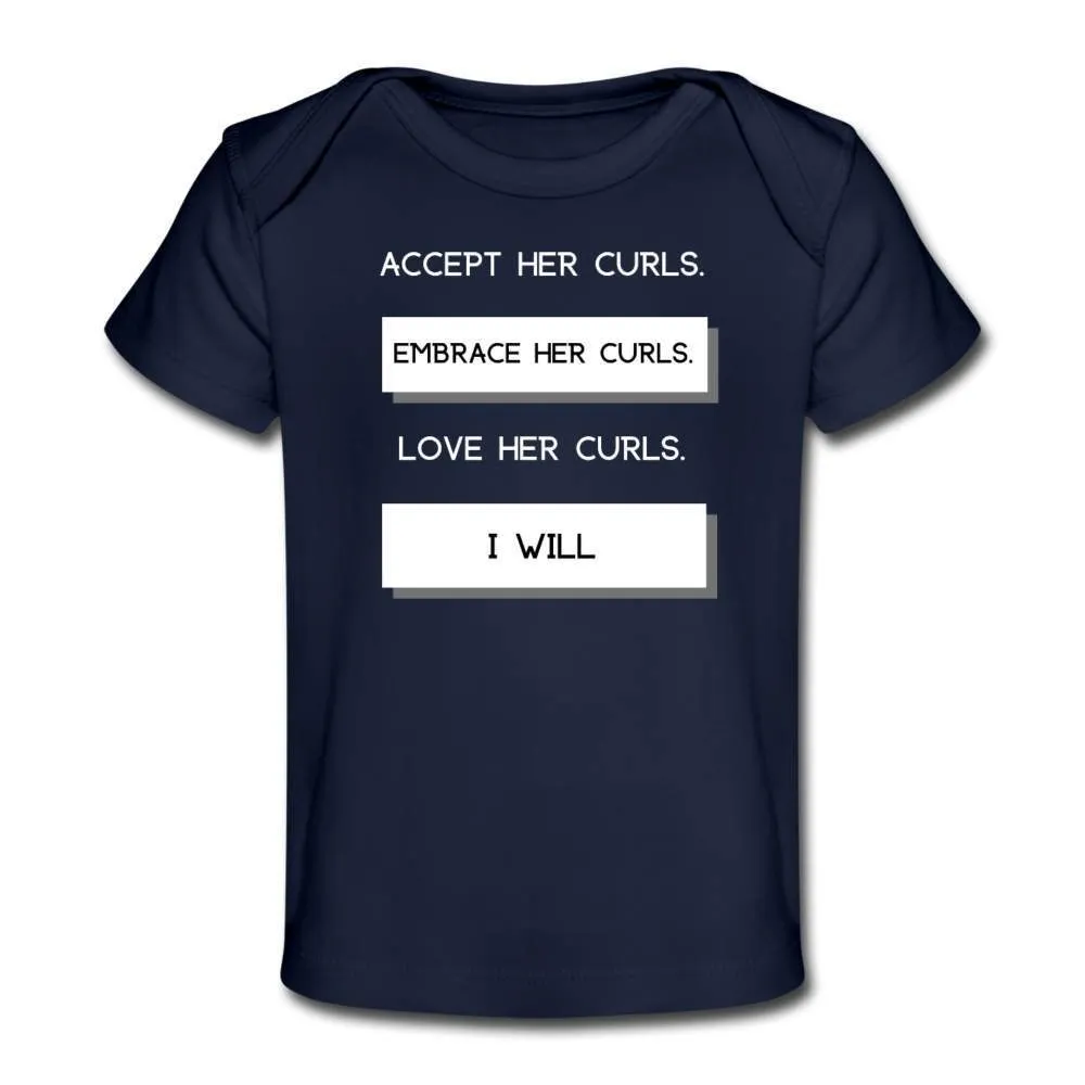 Accept Her Curls Organic Boy T-Shirt