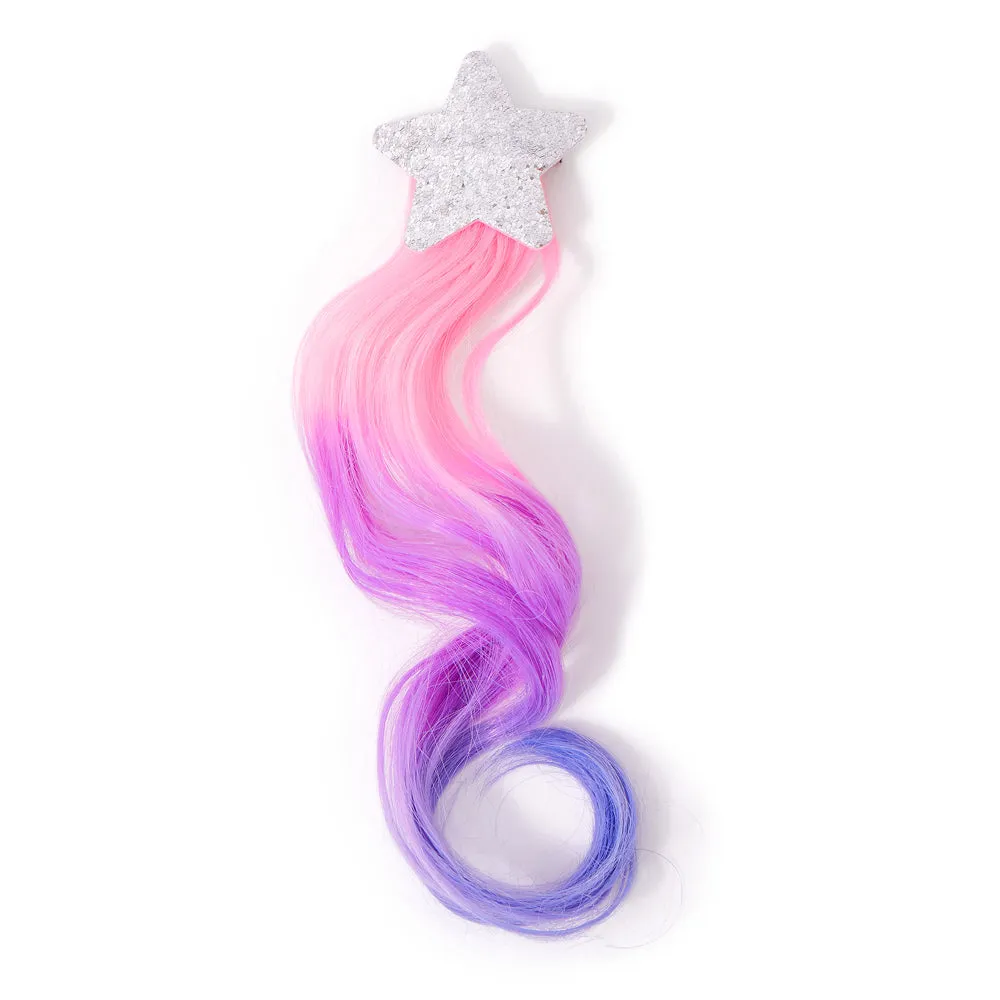 Accessorize London Girl's Multi Fake Hair Star Salon Clip