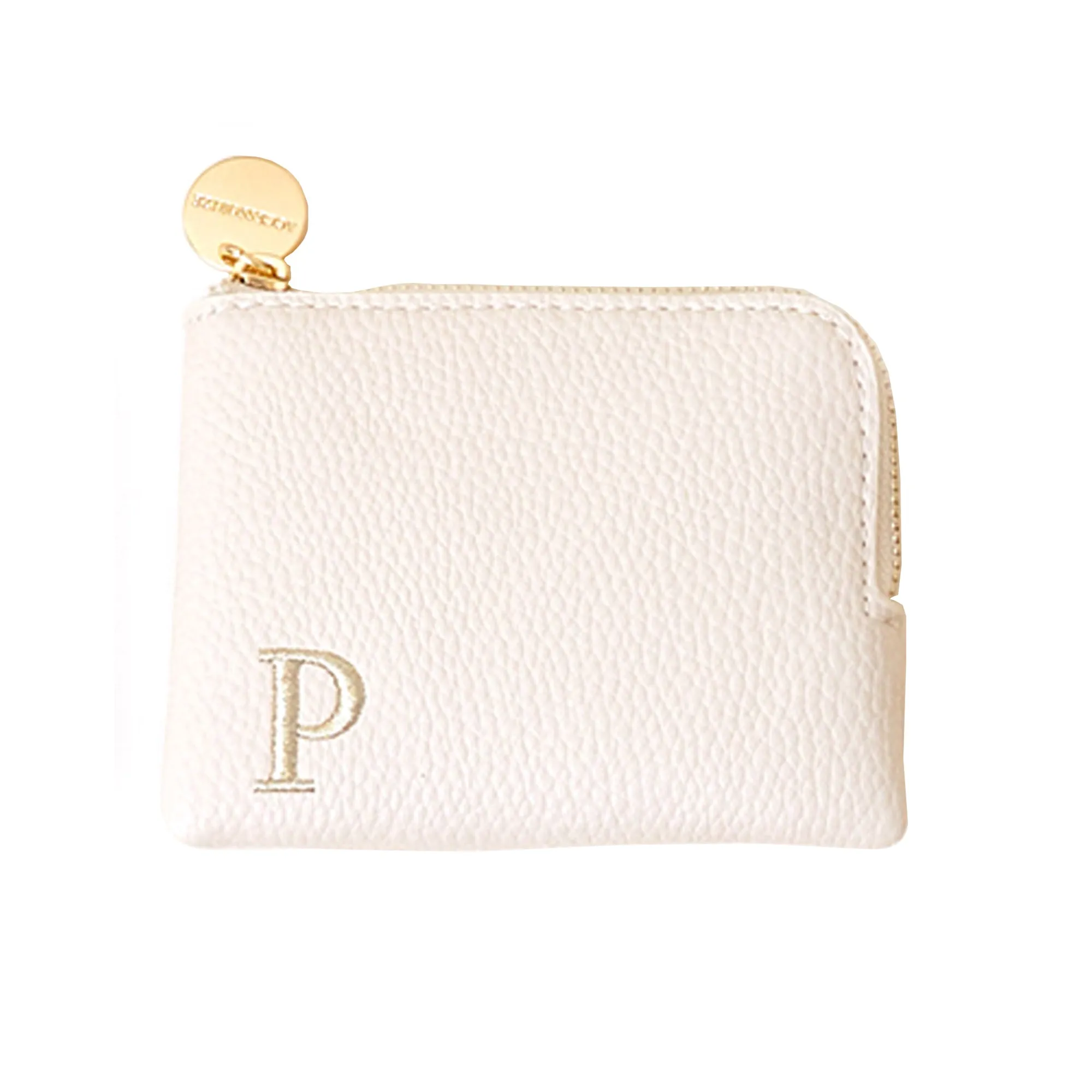 Accessorize London Women's Cream (P) Initial Coin Purse