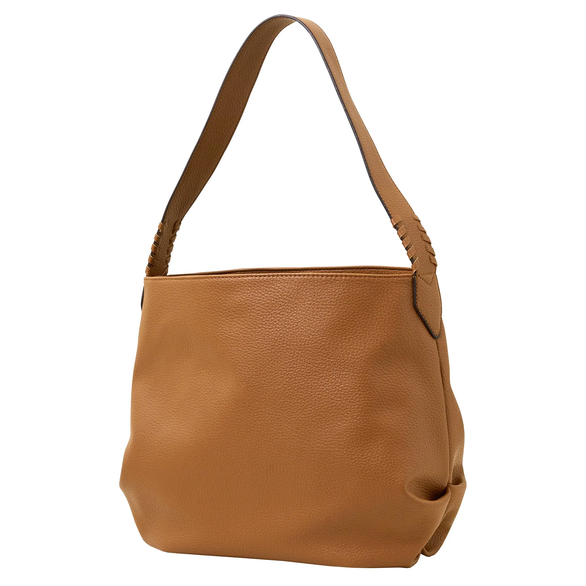 Accessorize London Women's Tan Slouch Shoulder Bag