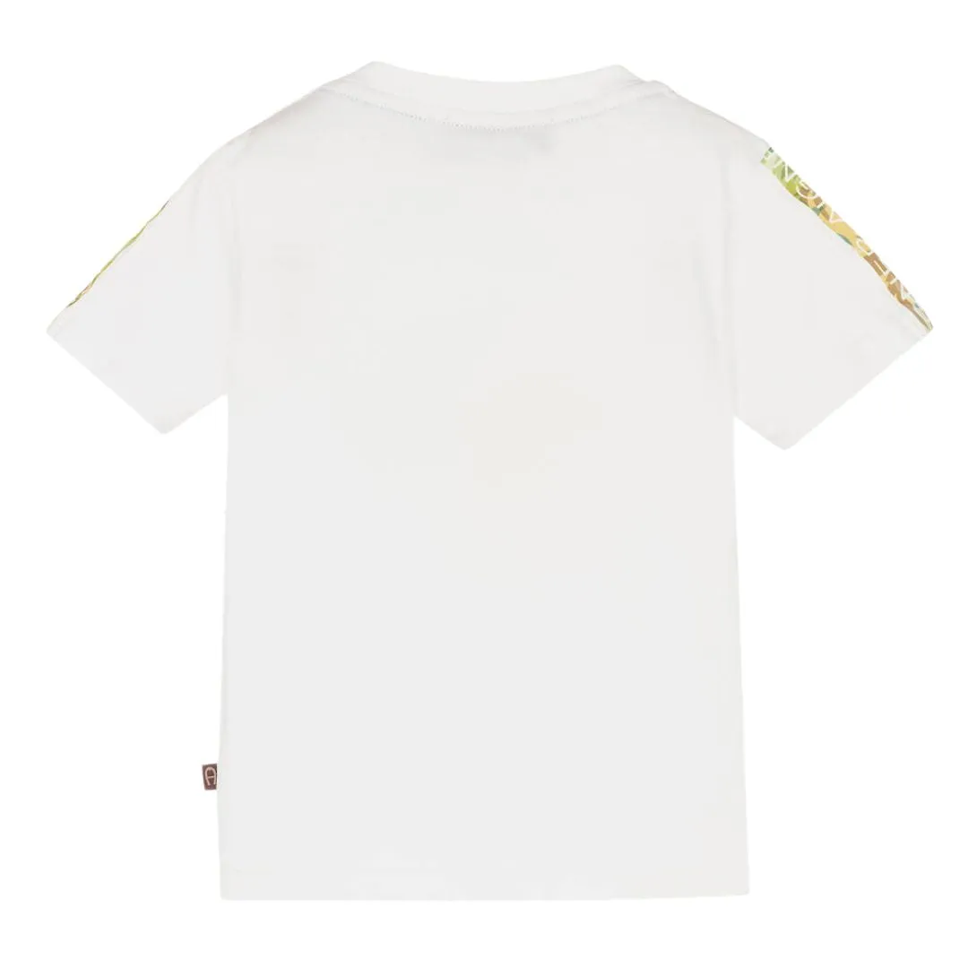 Aigner T-Shirt Splash Colour White