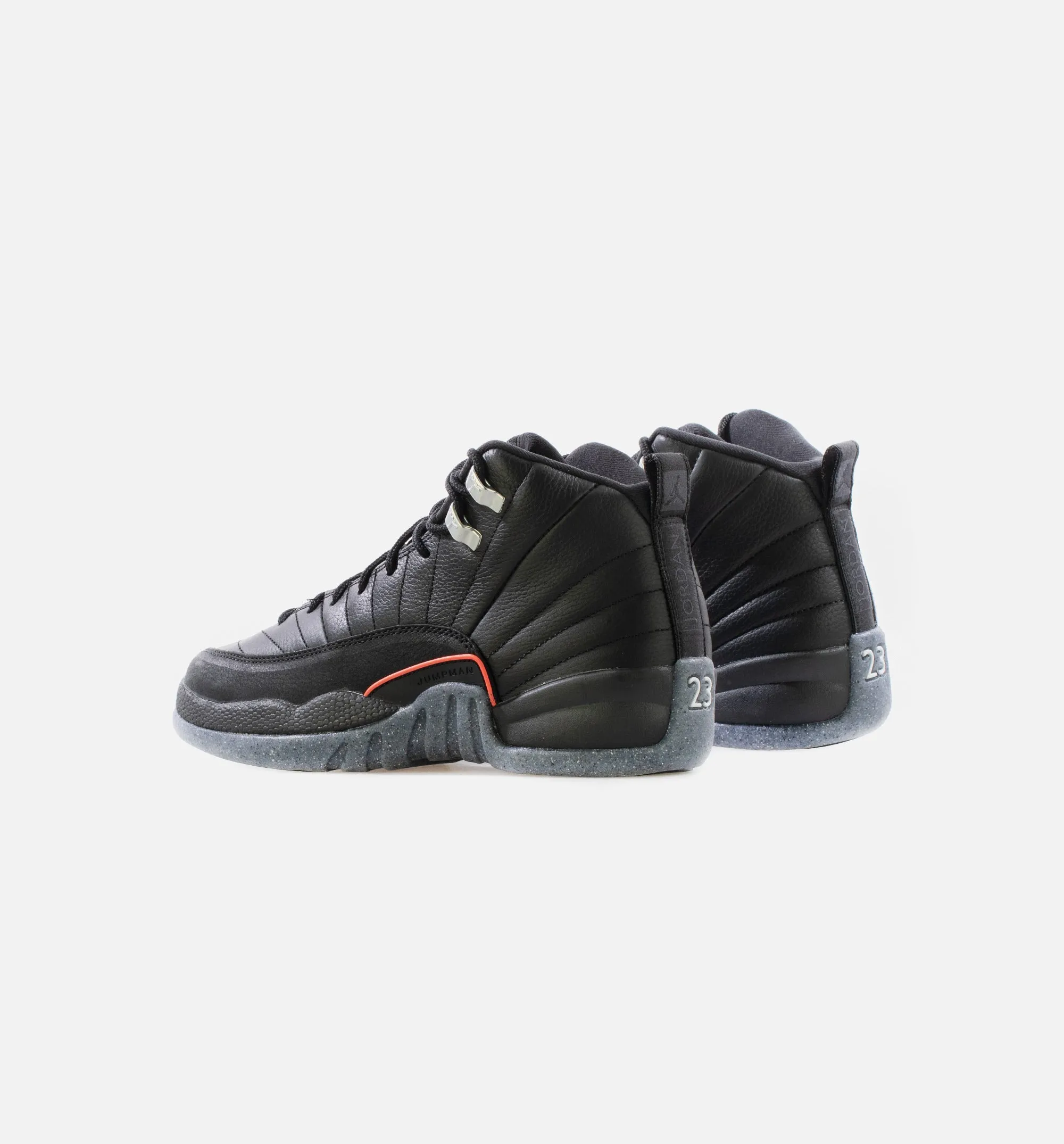 Air Jordan 12 Retro Utility Grade School Lifestyle Shoe - Black Limit One Per Customer