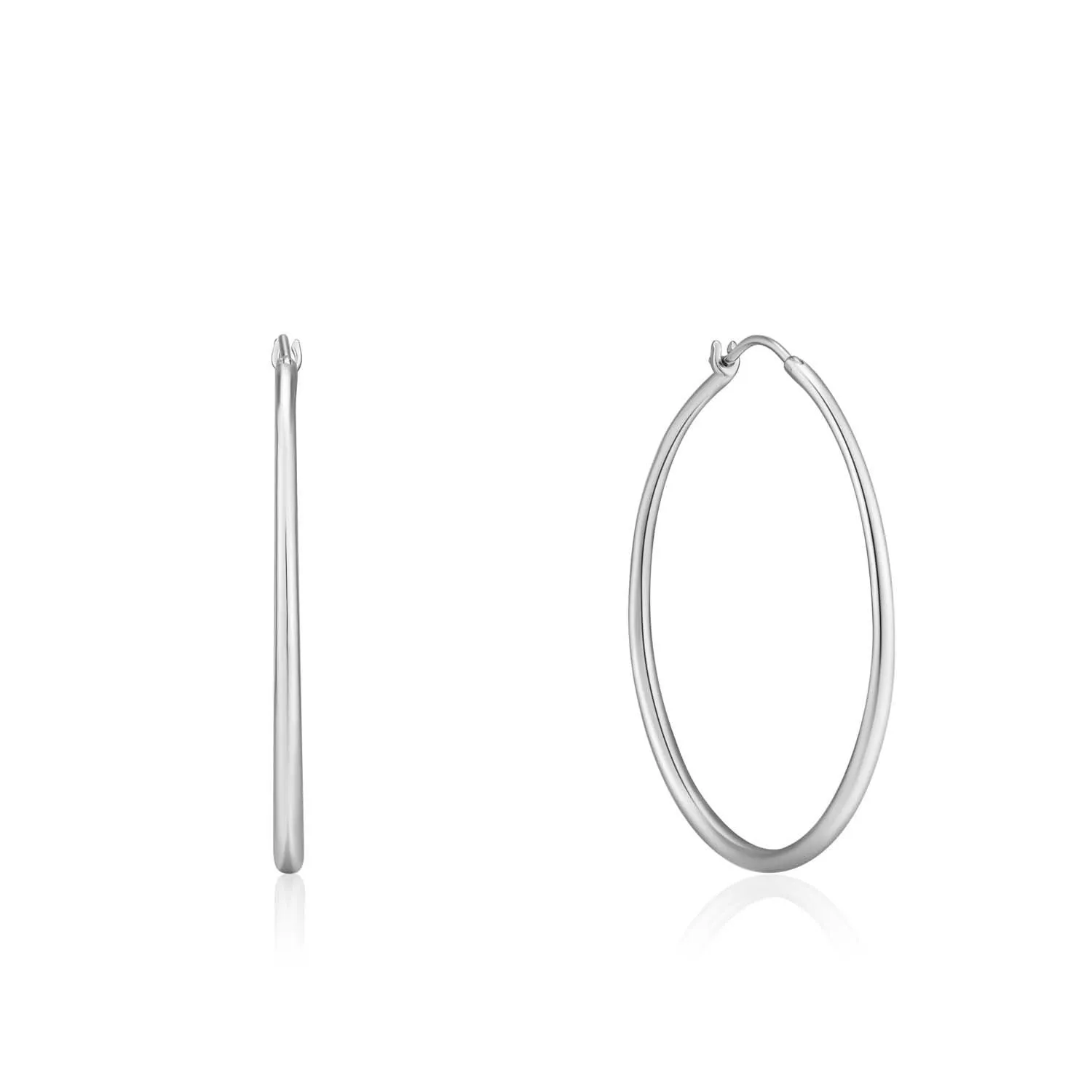 Ania Haie Luxe Hoop Earrings - Silver