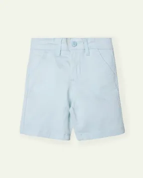 Aqua Twill Shorts