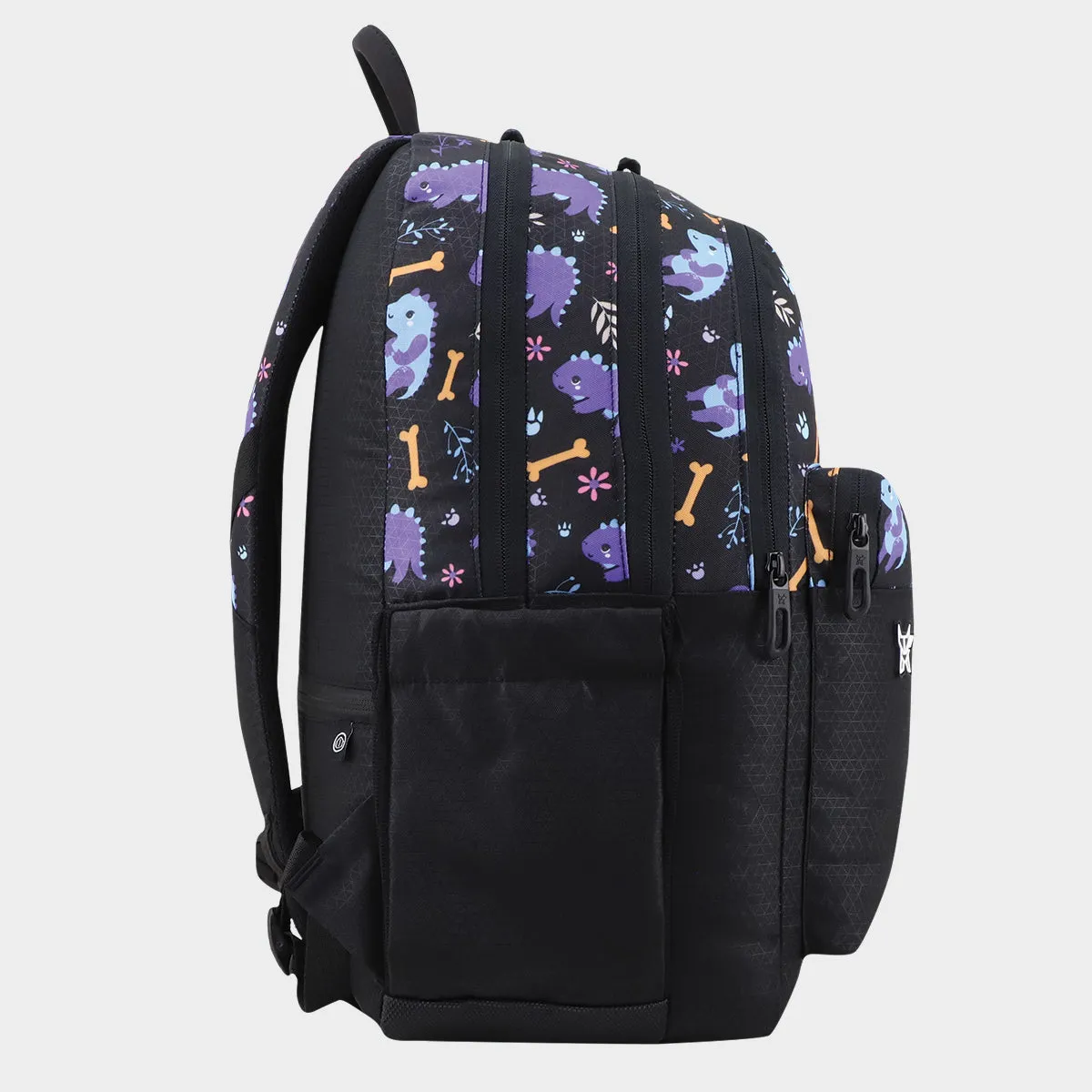 Arctic Fox Saurus Purple School Backpack for Boys and Girls