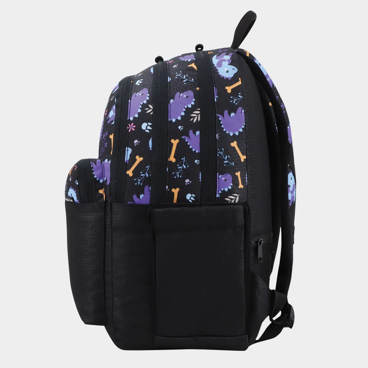 Arctic Fox Saurus Purple School Backpack for Boys and Girls