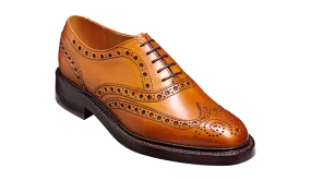 Barker Westfield  Full Brogue Calf Leather Shoe-  Cedar Calf