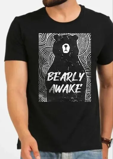 Bearly Awake | Half sleeve Tshirt