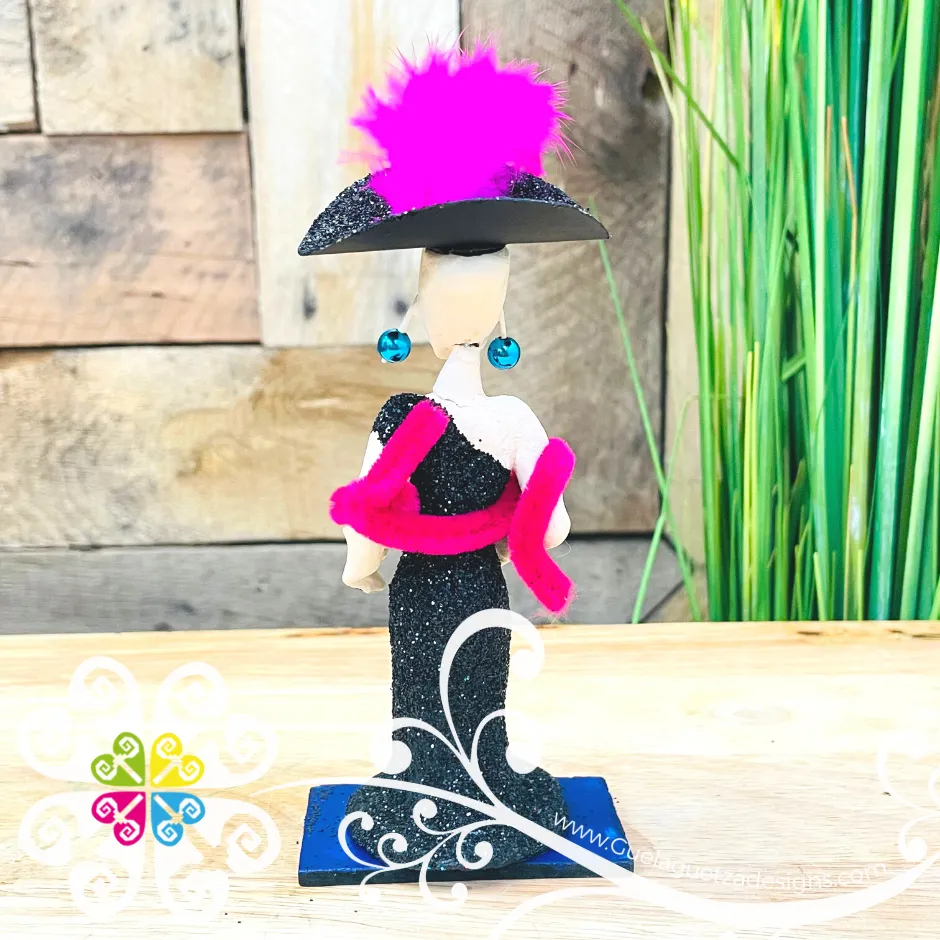 Black Little Clay Catrina - Catrina Brillantina