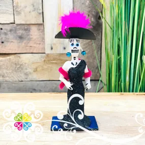 Black Little Clay Catrina - Catrina Brillantina