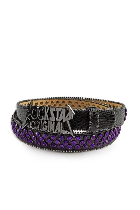 Blaze Rockstar Black/Purple Logo Belt