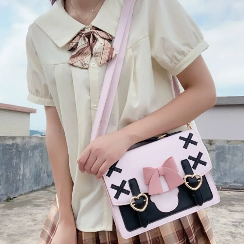 Bow Lolita small square Backpack by0394