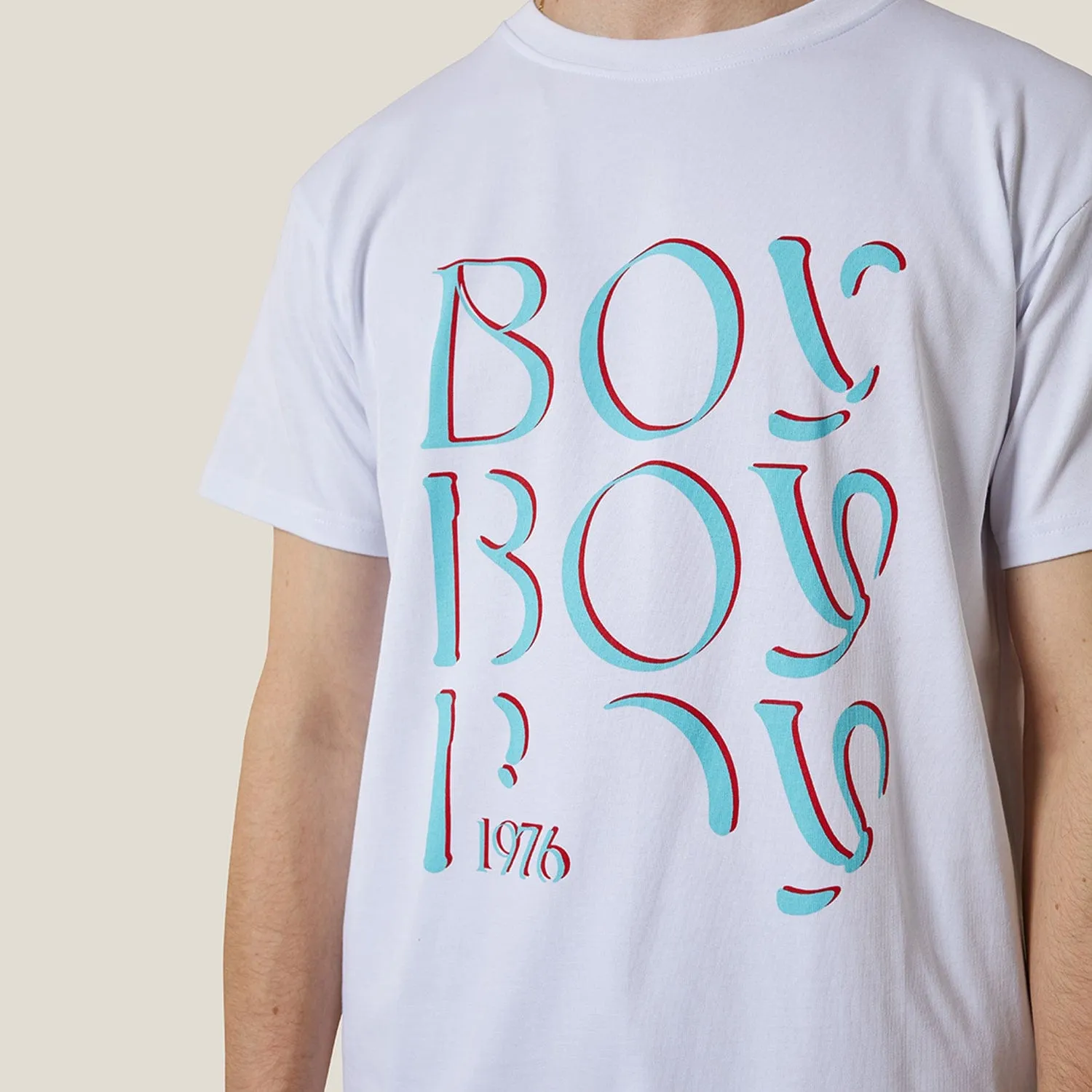 BOY BOY BOY GRAPHIC T-SHIRT - WHITE