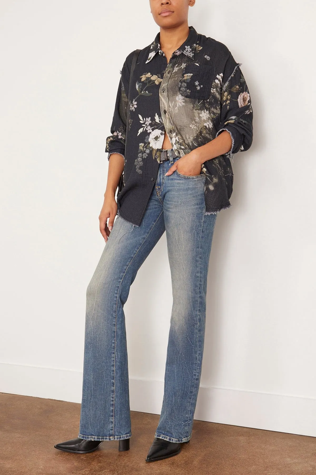 Boy Flare Jean in Kelly Stretch