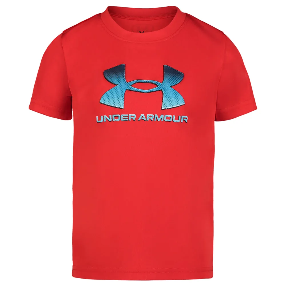 Boys' Under Armour Toddler Big Logo Mesh Fade T-Shirt