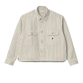 Camicia Carhartt WIP  W' L/S Trade Bianco Panna / Nero