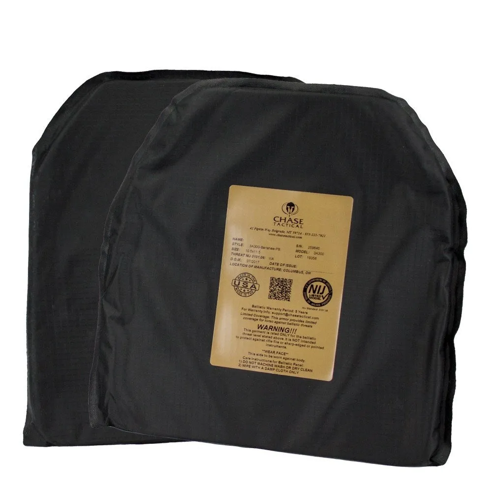 Chase Tactical 10×12 Shooter Cut Level IIIA Soft Armor