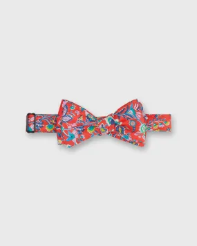 Cotton Bow Tie in Red/Multi Floral