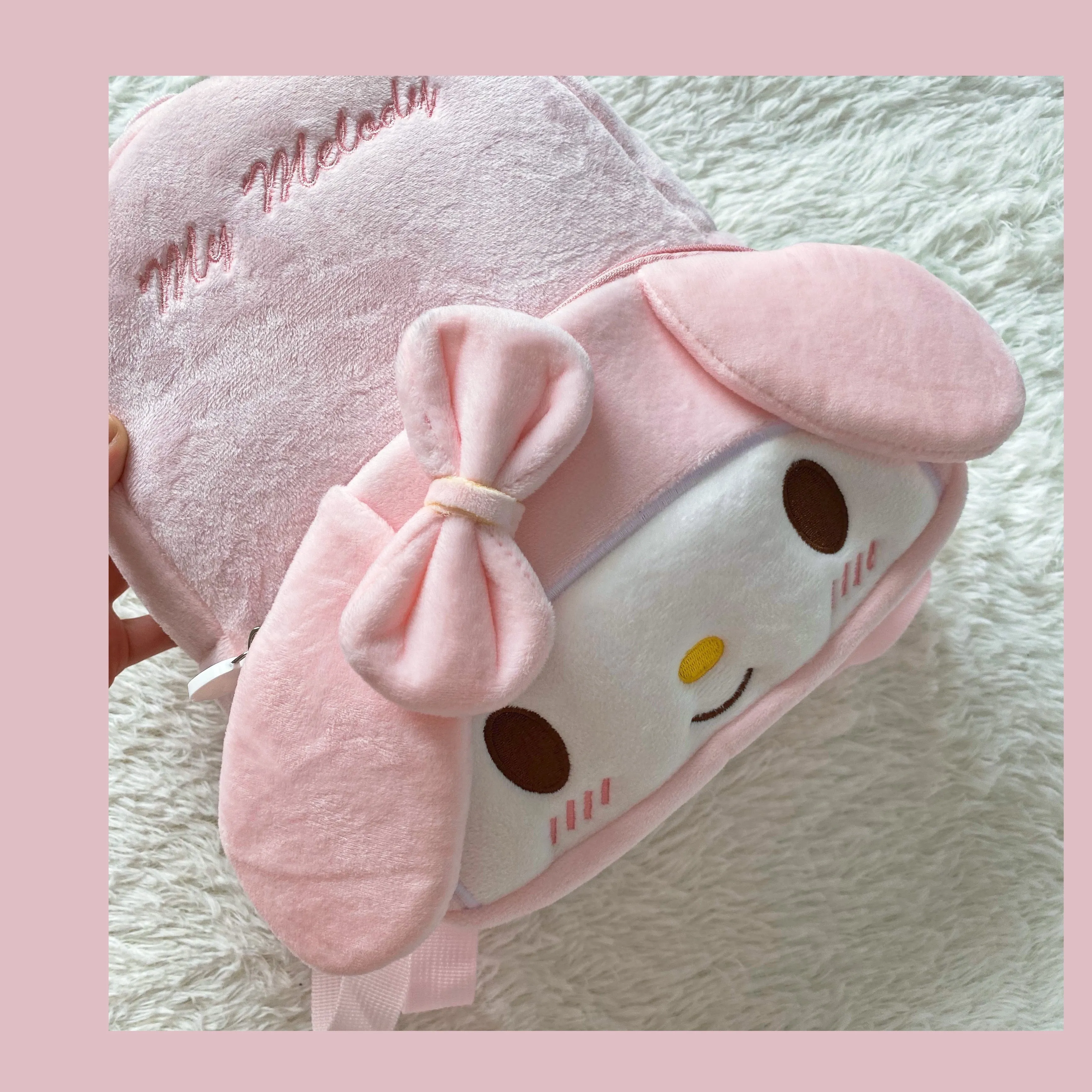 CUTE “HELLO KITTY & KUROMI” CARTOON PLUSH BACKPACK BY70098