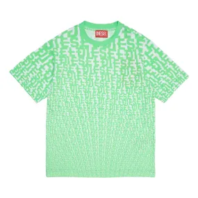 Diesel T-Shirt All Over Print Green