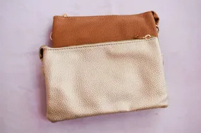 Faux Leather Envelope Crossbody