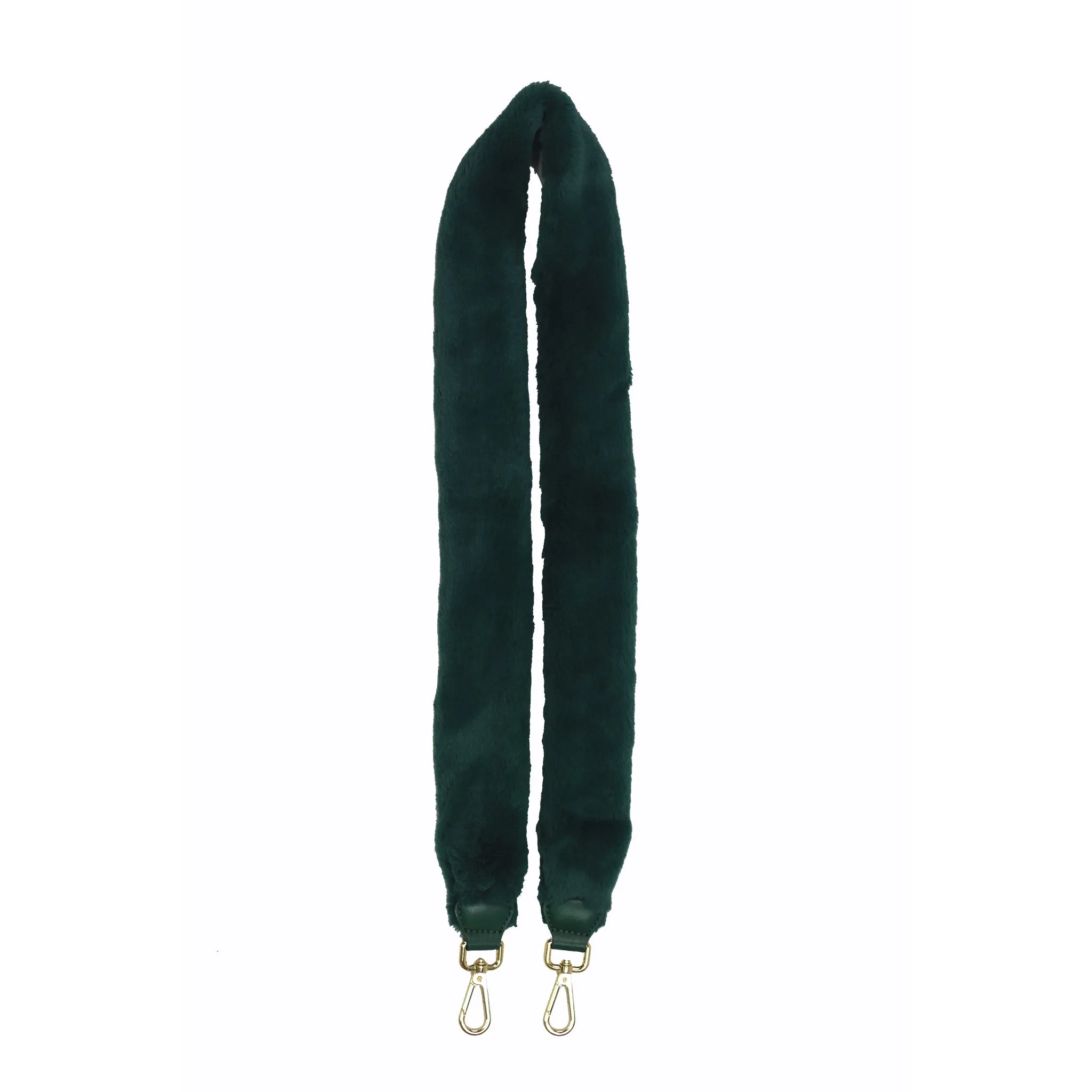 Fur Detachable Shoulder Bag Strap - Green