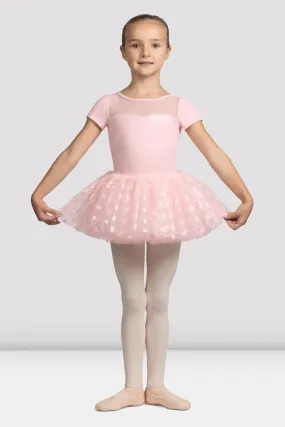 Girls Mirella Glow Girl Cap Sleeve Tutu Dress