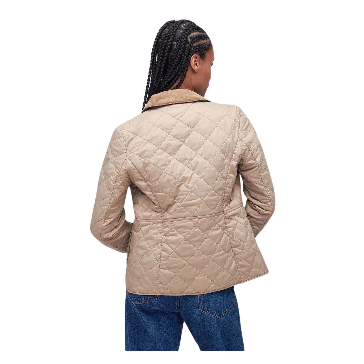 Giubbino Donna Barbour Trapuntato Deveron Quilted Beige