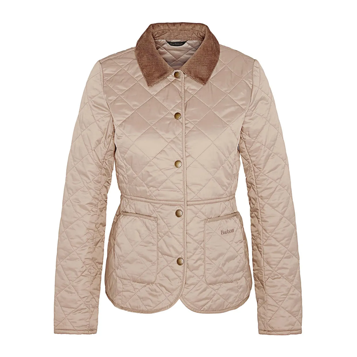 Giubbino Donna Barbour Trapuntato Deveron Quilted Beige