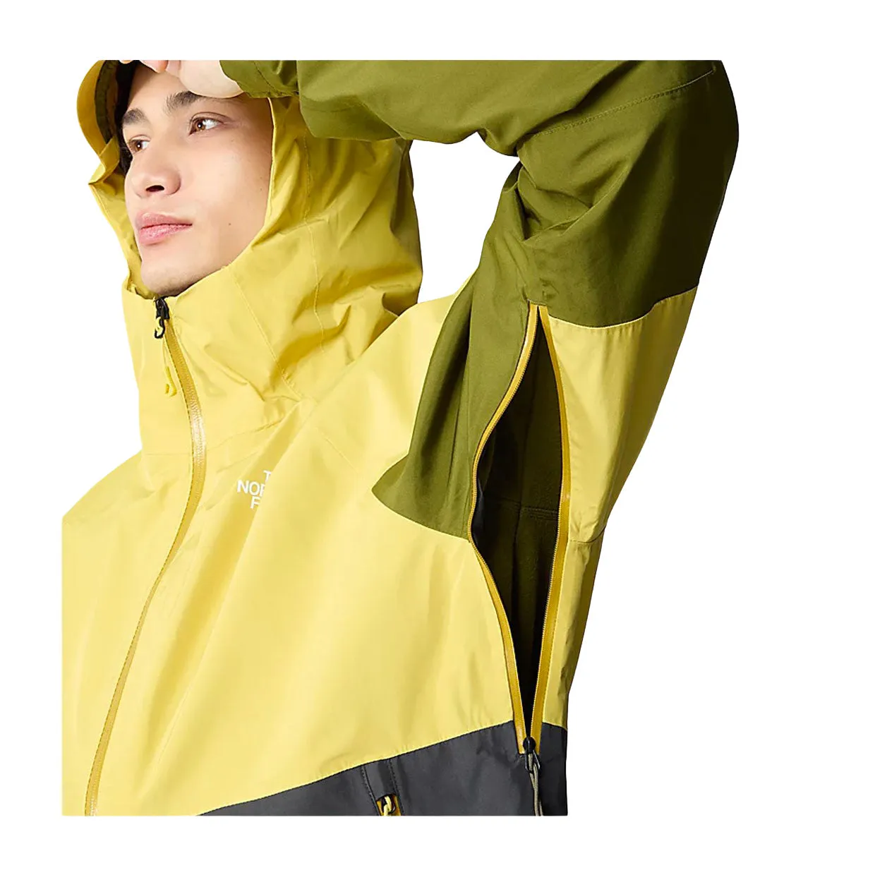 Giubbino Uomo The North Face Lightning Zip-in Giallo / Verde / Grigio