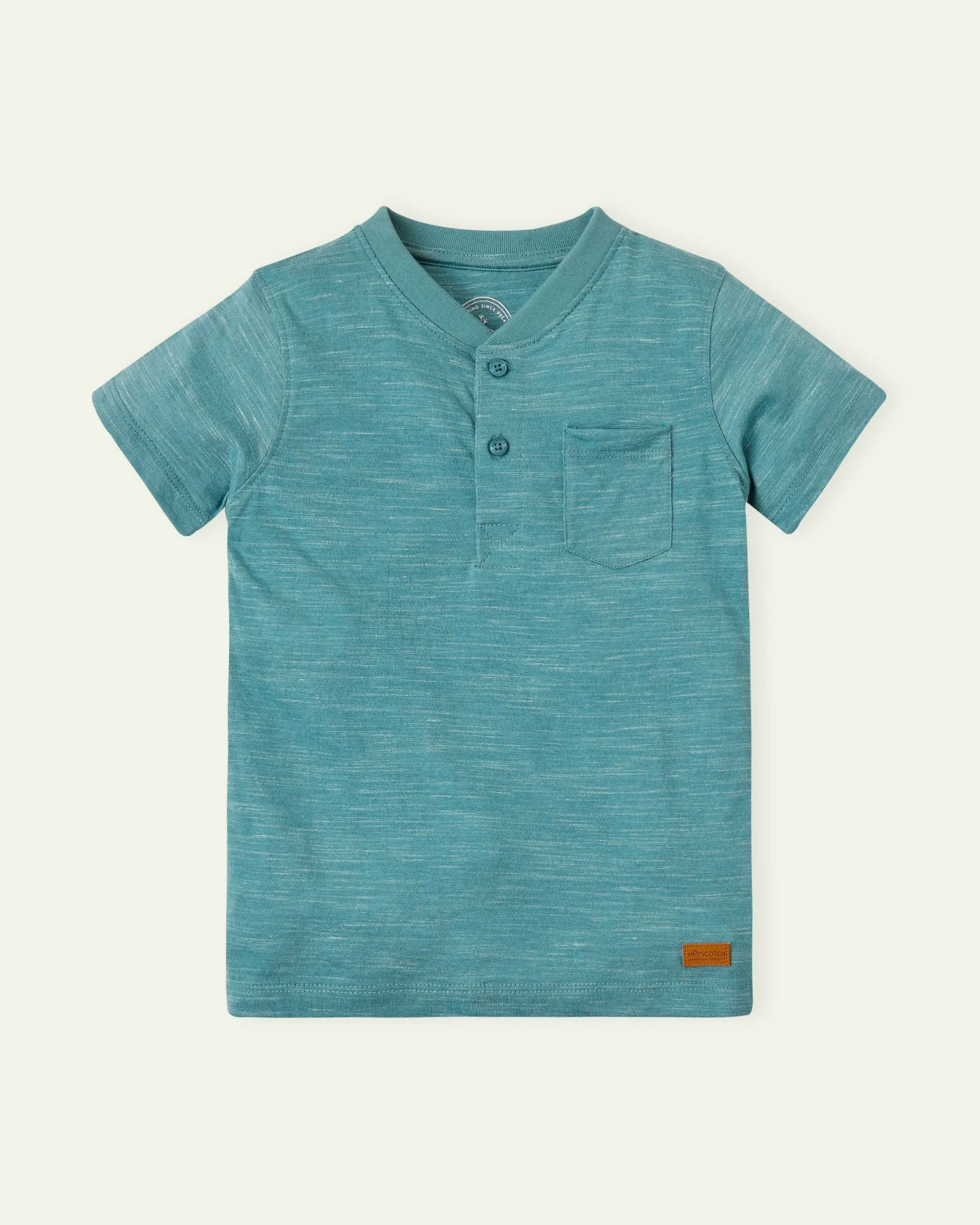 Green Basic Henley