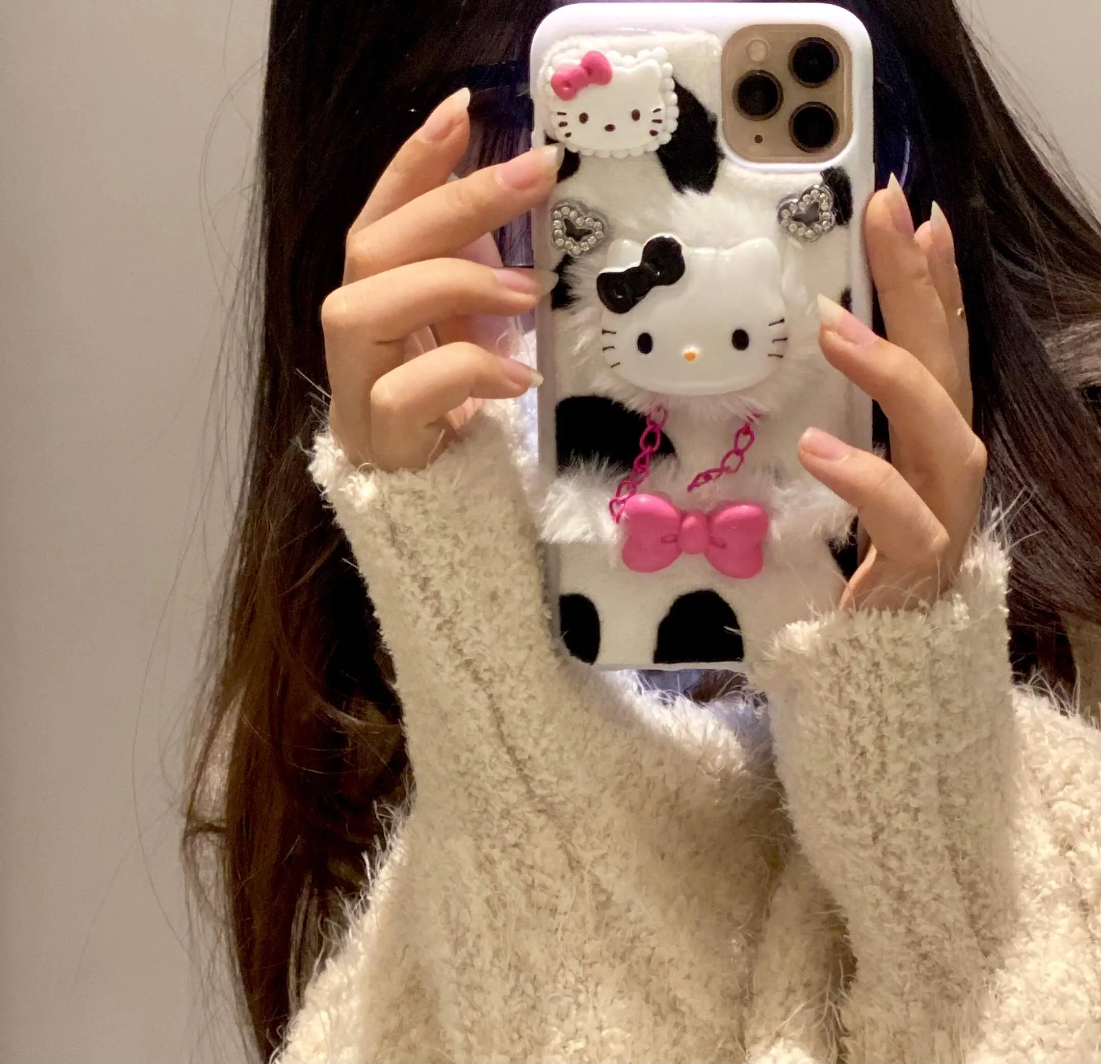 HANDMADE Plush iphone case by1901