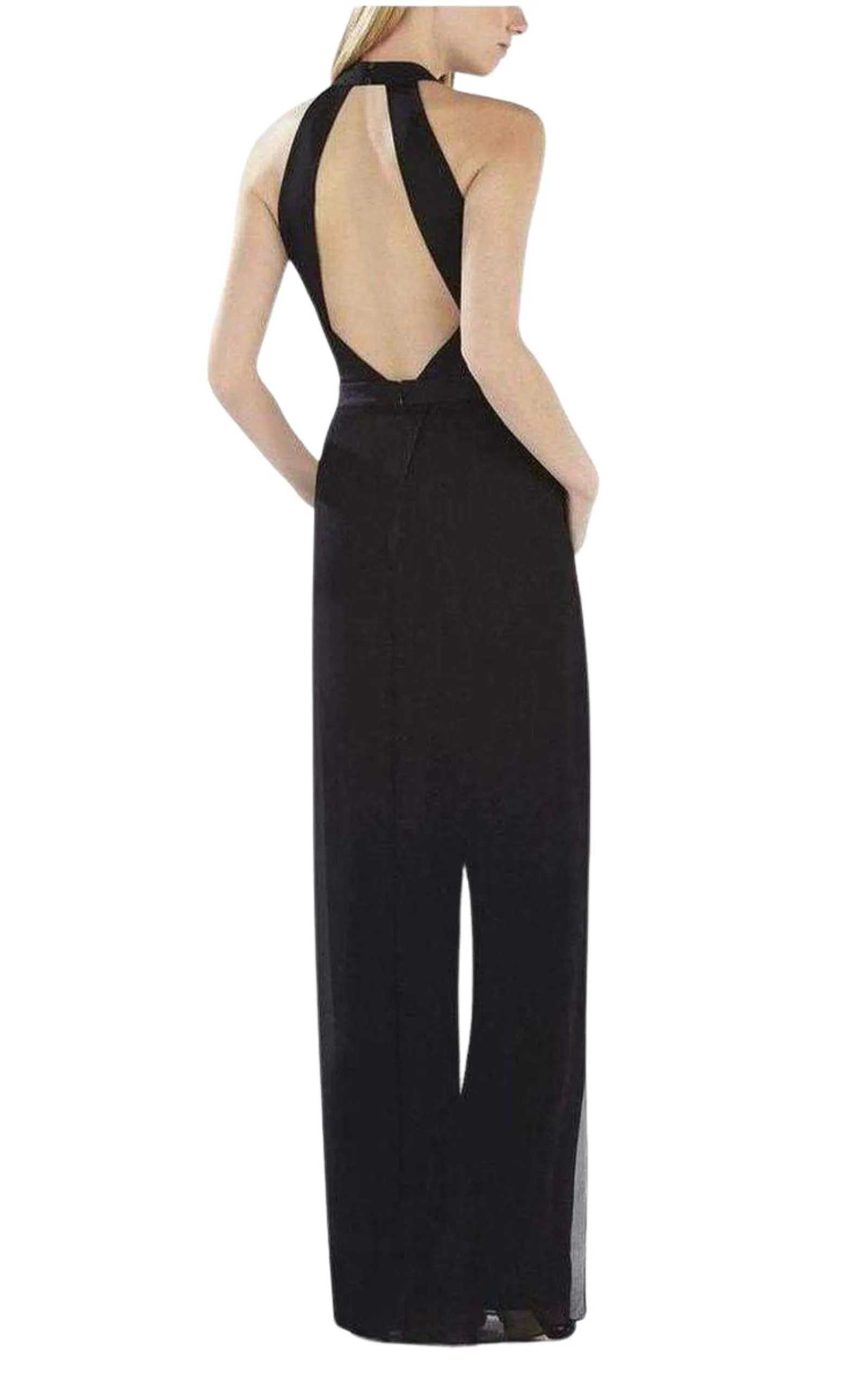 Josselyn Black Halter Top Jumpsuit