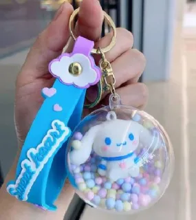 Keychain - Cinnamonroll Confetti Ball