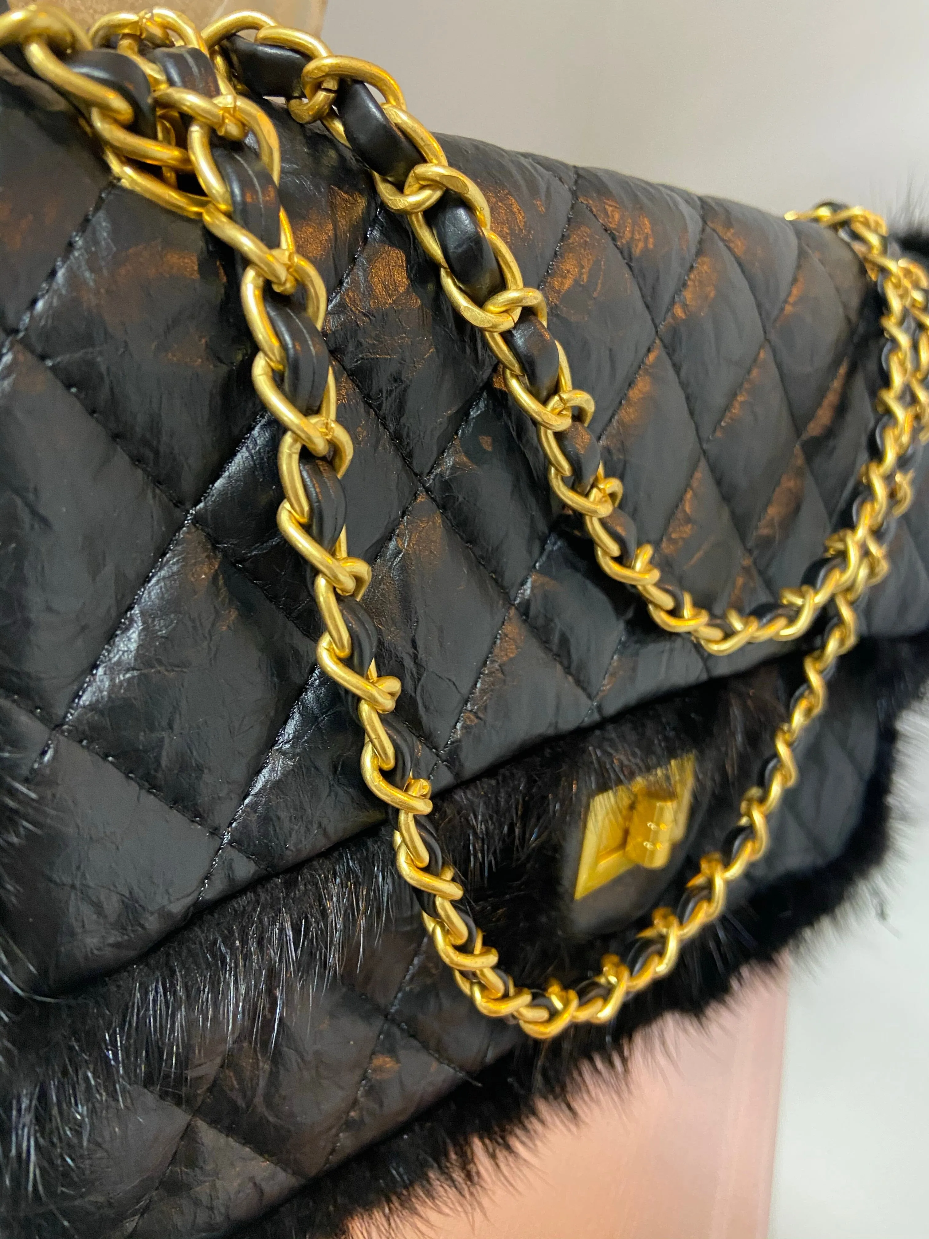 KIM LEATHER QUILTED BAG