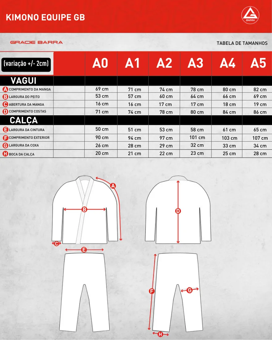 Kimono Equipe - Branco