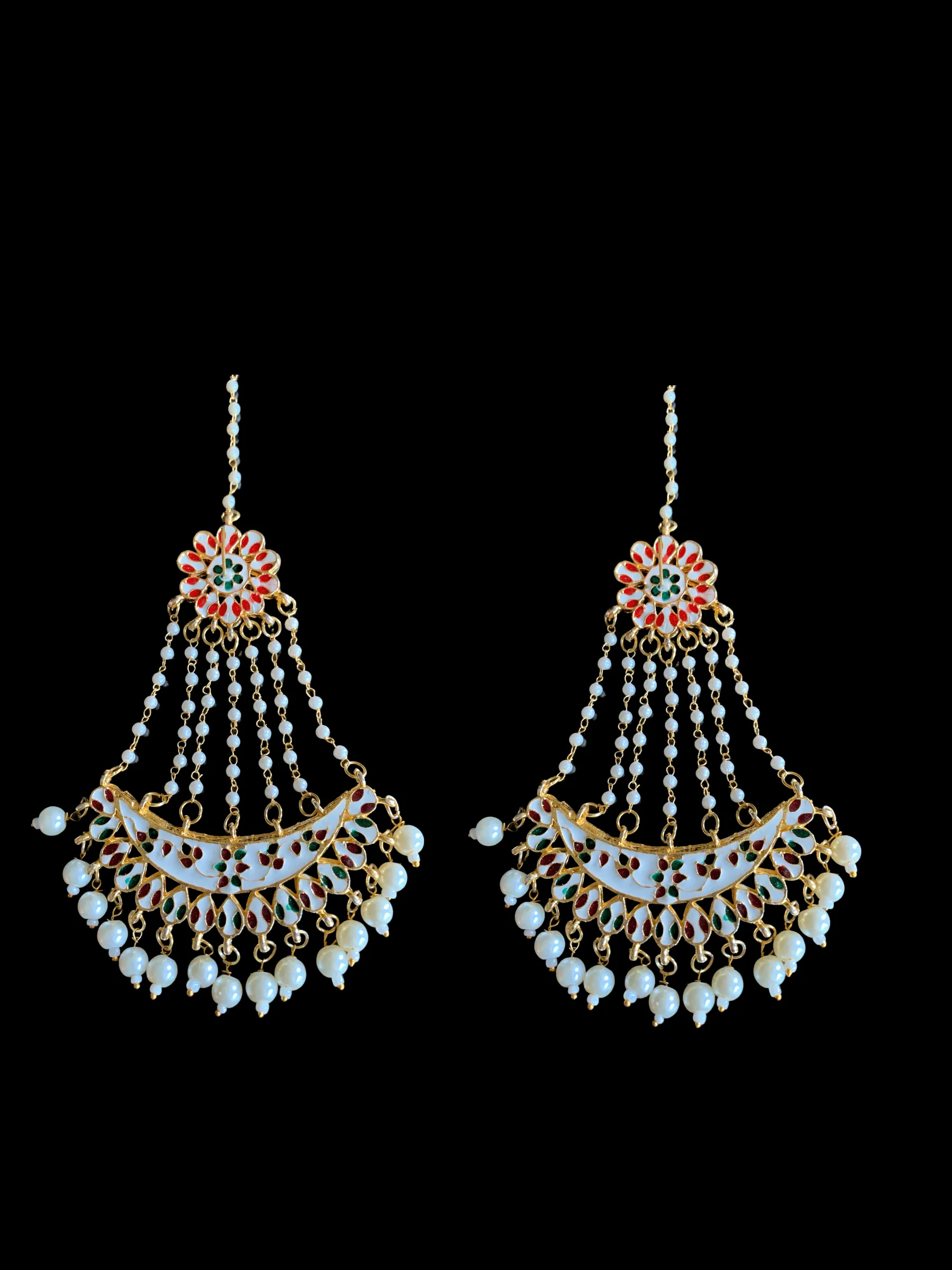 Kundan jhoomar earrings (SHIPS IN 3 WEEKS  )