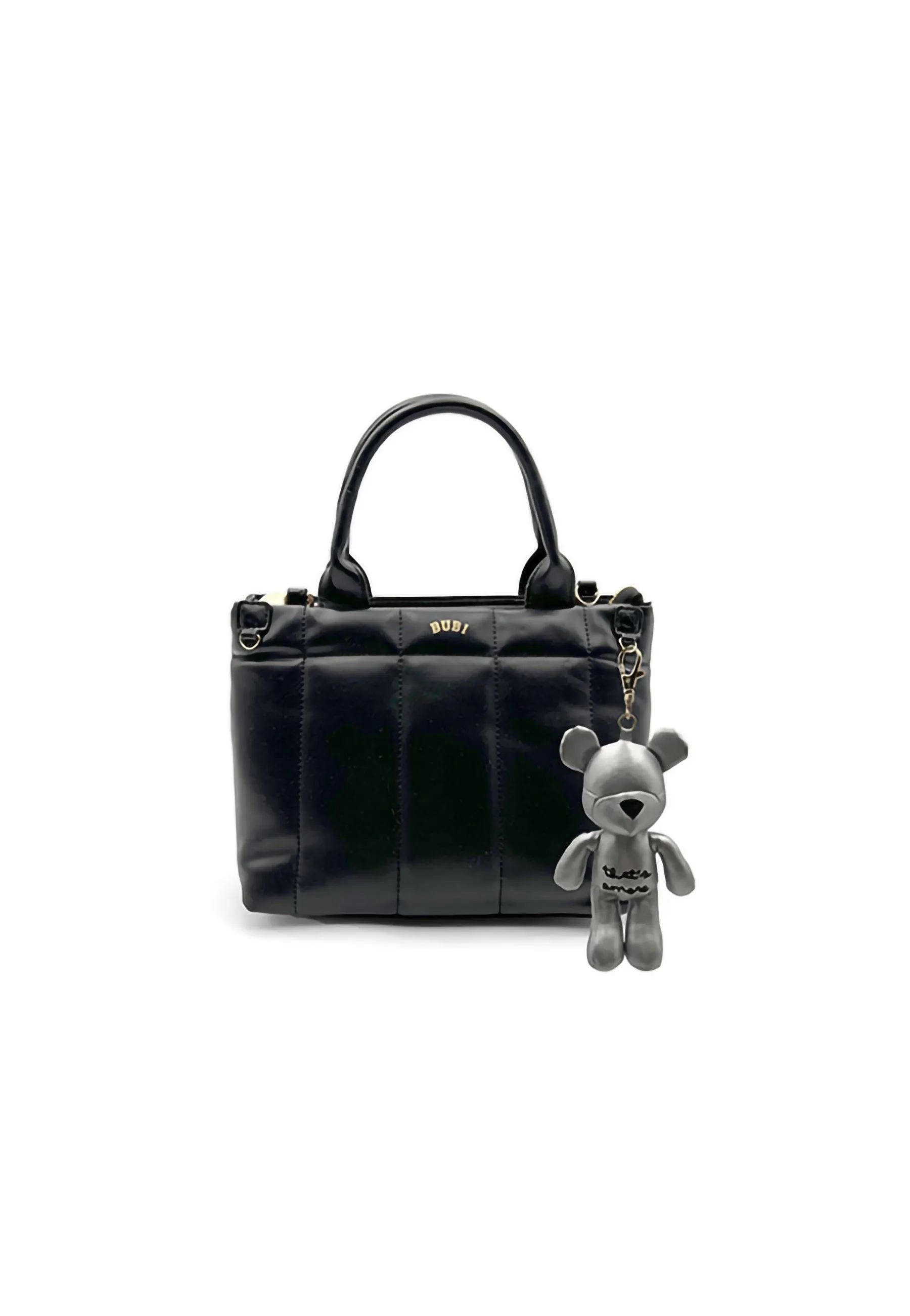 LE PANDORINE Happy Bear Amore Mini Borsa Black Silver 22XAILCR-08