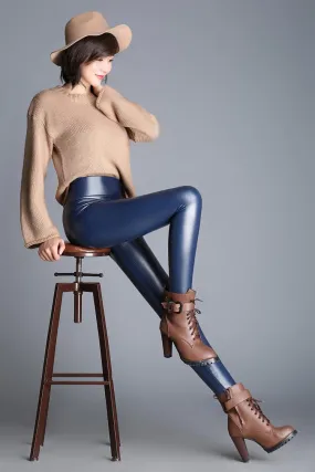 LEATHER (NOT) VELVET-LINED LEGGINGS