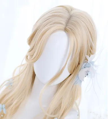 LOLITA MID-DIVIDE TEMPLES LONG CURLY WIG BY31078