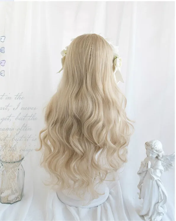 LOLITA ''MIDSUMMER'' CREAM BLONDE LONG CURLY WIG BY02222