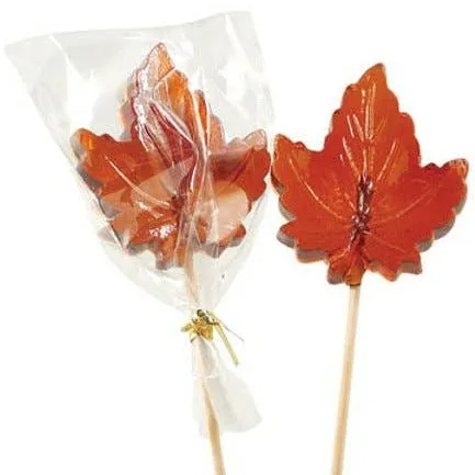 Maple Leaf Lollipop (Round)