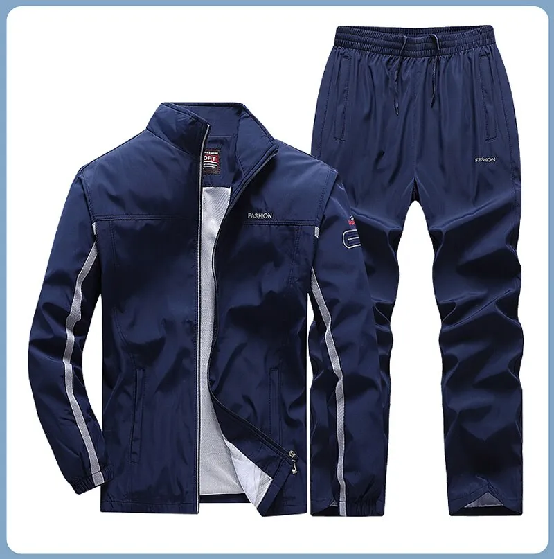 Men's Football Track suits Sportswear Men's Sets Casual Basketball Tracksuit Male Gyms Jogging Sweatshirt Sport Suit