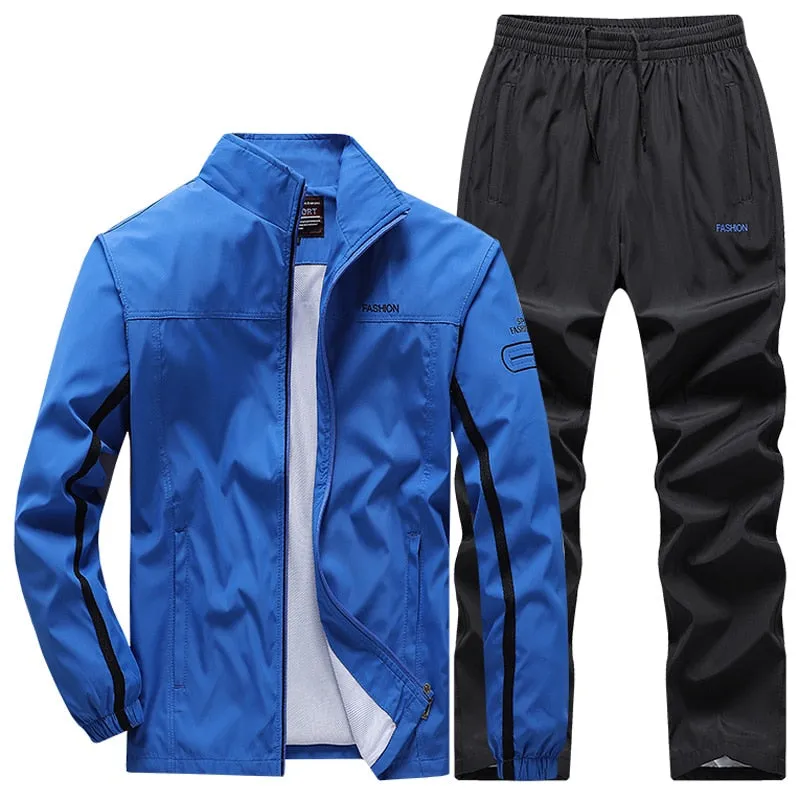 Men's Football Track suits Sportswear Men's Sets Casual Basketball Tracksuit Male Gyms Jogging Sweatshirt Sport Suit